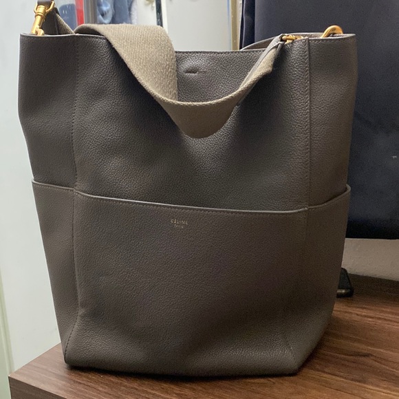 Celine Dark Gray Shoulder Bag - Picture 1 of 7